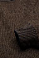 Bugatti Crew Neck Sweater, Brown - Caswell's Fine Menswear