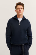 Bugatti Sweater 1/4 Zip | Navy