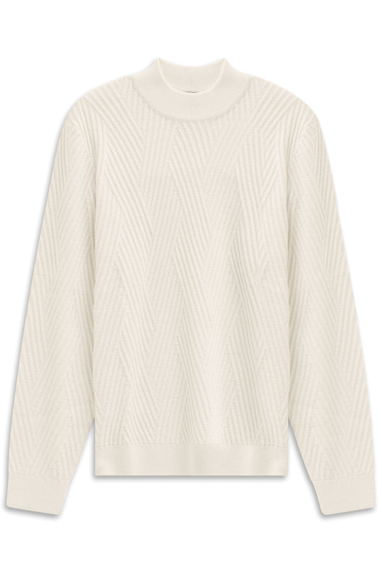 Bugatti Crew Neck | Cream