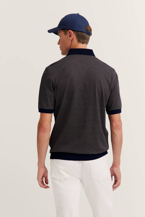 Bugatti Polo Shirt | Brown/Navy - Caswell's Fine Menswear