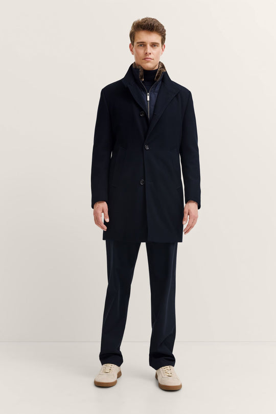 Bugatti Wool Coat | Navy