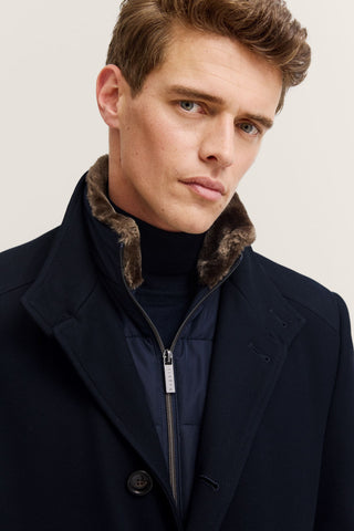 Bugatti Wool Coat | Navy