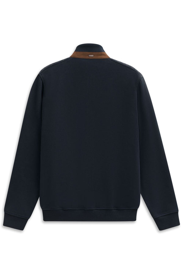 Bugatti Full Zip Sweater | Navy