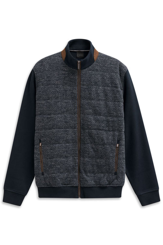 Bugatti Full Zip Sweater | Navy