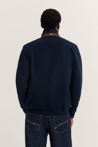 Bugatti Full Zip Sweater | Navy