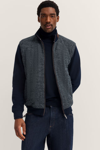 Bugatti Full Zip Sweater | Navy