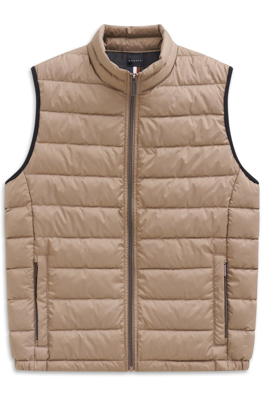 Bugatti Quilted Vest | Tan