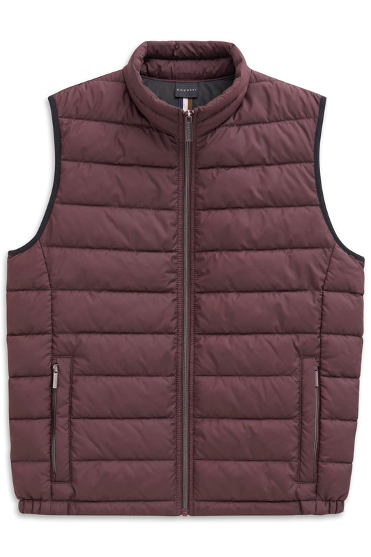 Bugatti Quilted Vest | Burgundy