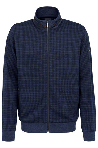 Bugatti Sweater Full Zip | Navy - Caswell's Fine Menswear
