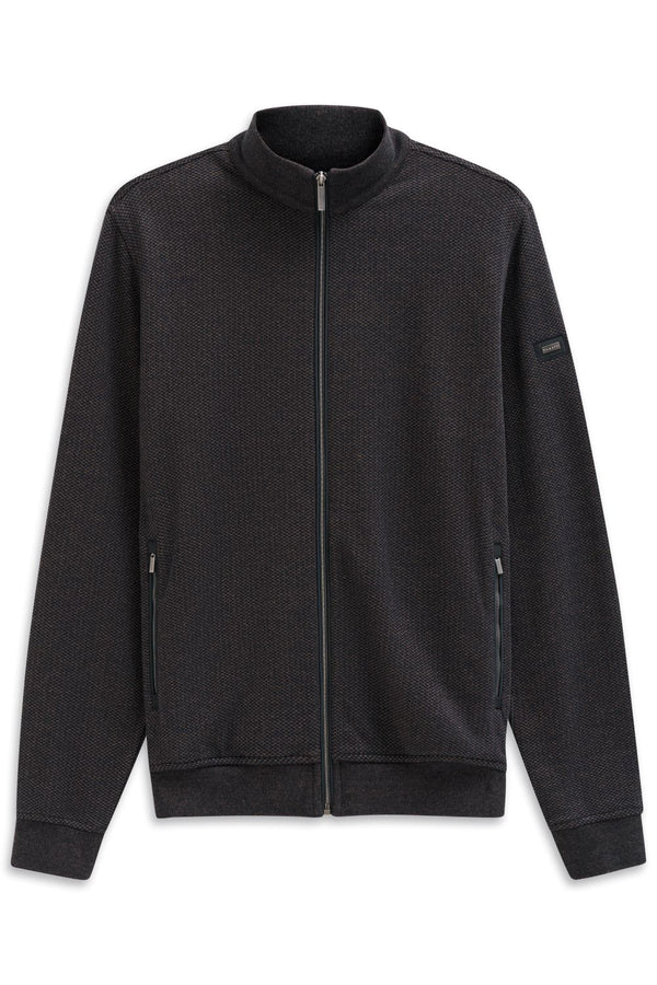 Bugatti Sweater Full Zip | Navy/Tan