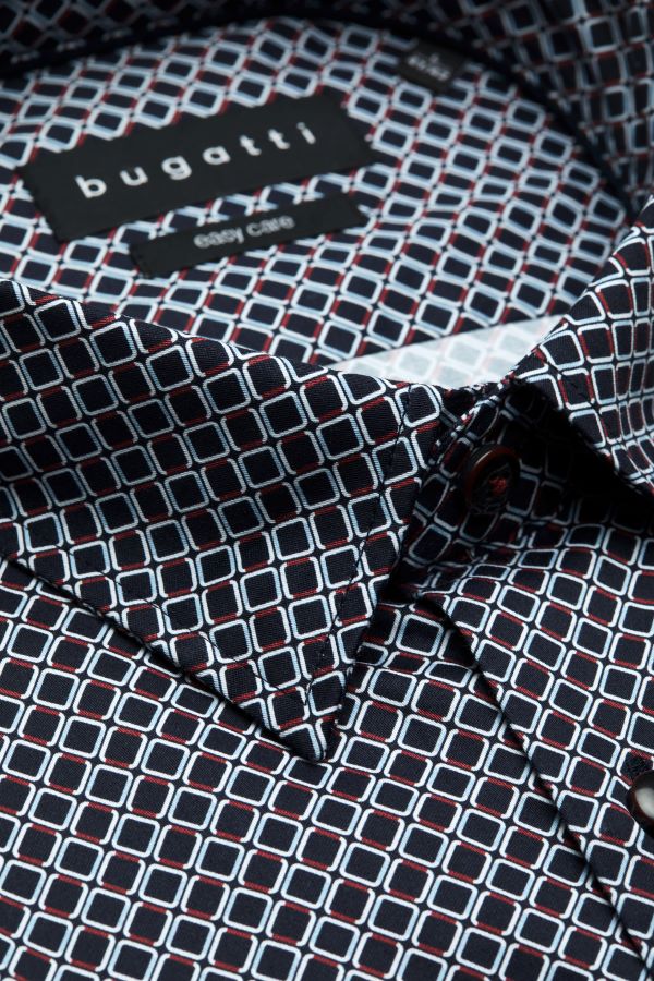 Bugatti Long Sleeve Shirt, Black - Caswell's Fine Menswear