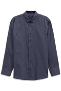 Bugatti Shirt Long Sleeve | Navy/Tan