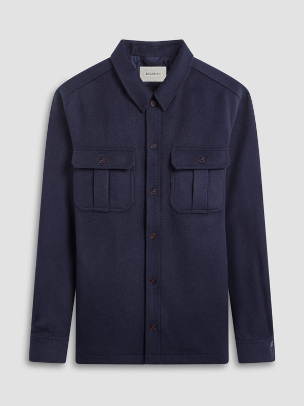 Bugatchi Cashmere Blend Button Jacket | Navy - Caswell's Fine Menswear