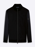 Bugatchi Full Zip Sweater, Caviar - Caswell's Fine Menswear