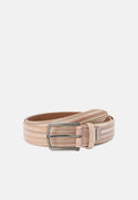 Bugatti Belt 110cm | Beige/Grey - Caswell's Fine Menswear