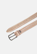 Bugatti Belt 110cm | Beige/Grey - Caswell's Fine Menswear