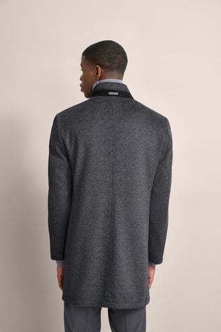 Bugatti Wool Coat | Grey - Caswell's Fine Menswear