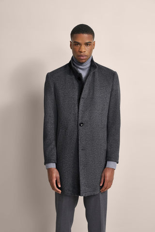 Bugatti Wool Coat | Grey - Caswell's Fine Menswear