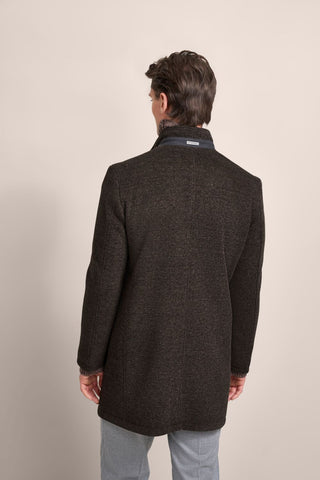 Bugatti Wool Coat | Brown - Caswell's Fine Menswear
