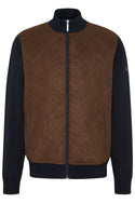 Bugatti Quilted Jacket, Brown - Caswell's Fine Menswear