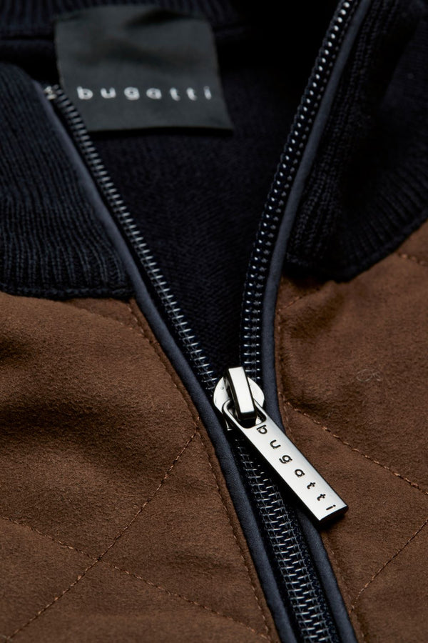 Bugatti Quilted Jacket, Brown - Caswell's Fine Menswear