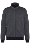 Bugatti Full Zip Sweater, Charcoal - Caswell's Fine Menswear