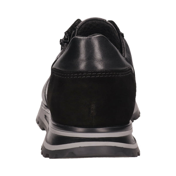 Bugatti Shoe with Zipper | Black - Caswell's Fine Menswear