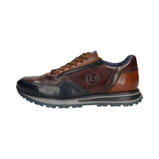 Bugatti Shoe with Zipper| Blue/Bordo - Caswell's Fine Menswear