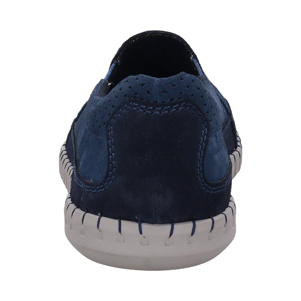Bugatti Baloo Navy Suede Shoes - Caswell's Fine Menswear