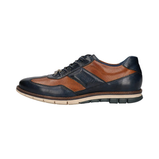 Bugatti Sneaker Simone Dark Blue/Cognac - Caswell's Fine Menswear