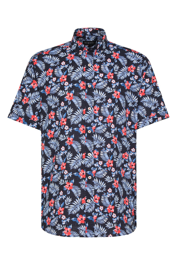 Bugatti Shirt Short Sleeve | Navy - Caswell's Fine Menswear