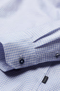 Bugatti Shirt Long Sleeve, White/Blue - Caswell's Fine Menswear