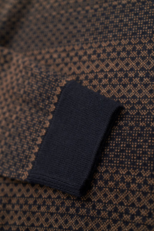 Bugatti Sweater Crew Neck | Brown - Caswell's Fine Menswear