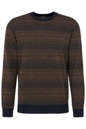 Bugatti Sweater Crew Neck | Brown - Caswell's Fine Menswear