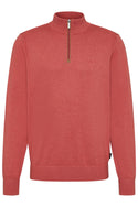 Bugatti 1/4 Zip Sweater, Red - Caswell's Fine Menswear