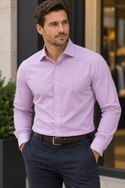 7 Downie St. Silk Touch Shirt with Stretch | Pink