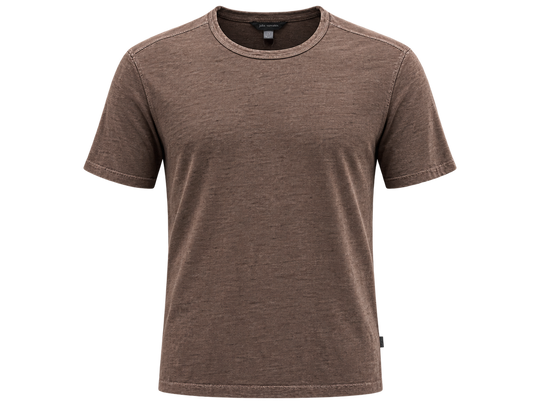 John Varvatos Bale Short Sleeve Burnout Crew | Teakwood