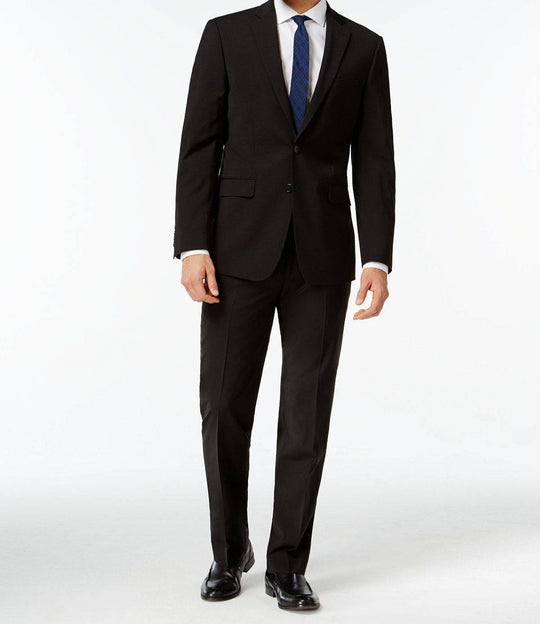 Calvin Klein Men's Black X Slim-Fit Wool Jacket | Black