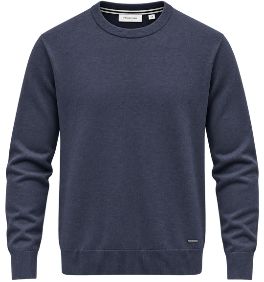 Projek Raw Crew Neck Sweater Soft Touch | Navy Mix