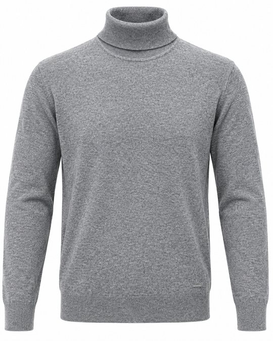 Projek RAw Sweater Turtle Neck Soft Touch | Grey Mix