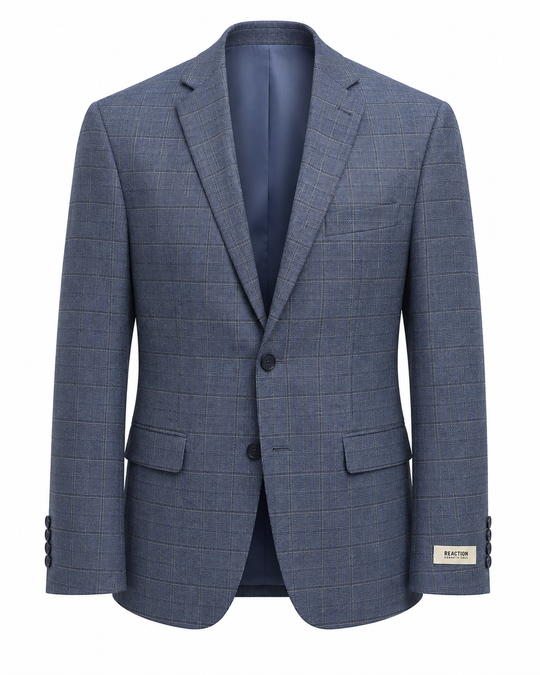 Kenneth Cole Check Blazer | Dark Blue