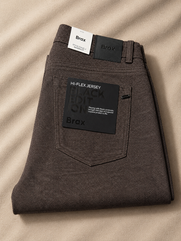 Brax High Flex Pant Black Edition Chuck (07-5153) | Chocolate