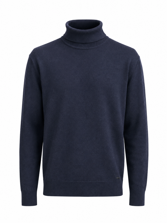 Projek Raw Sweater Turtle Neck Soft Touch | Navy Mix