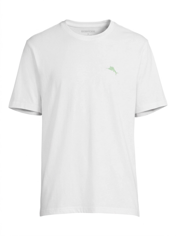 T-shirt Tommy Bahama Drawn to the Course - Blanc