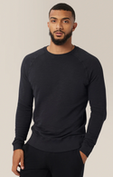 Good Man Varsity Crew, Black - Caswell's Fine Menswear