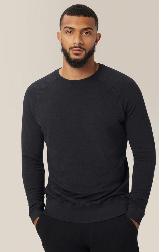 Good Man Varsity Crew, Black - Caswell's Fine Menswear