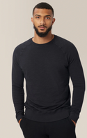 Good Man Varsity Crew, Black - Caswell's Fine Menswear