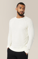 Good Man Varsity Crew, White/Natural - Caswell's Fine Menswear