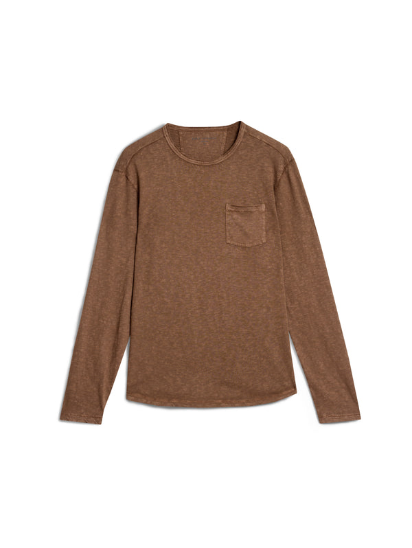 John Varvatos Crew with T-Hue Dye | Chamois - Caswell's Fine Menswear