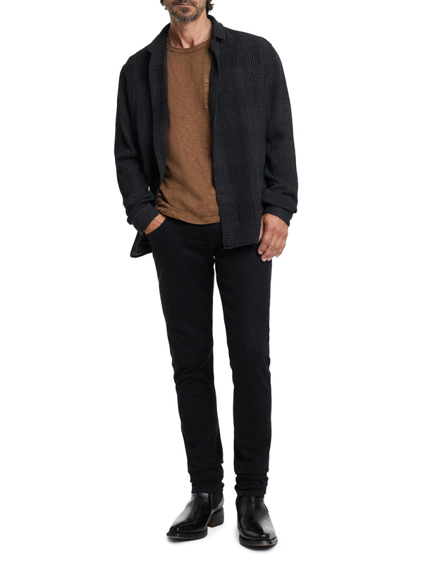 John Varvatos Crew with T-Hue Dye | Chamois - Caswell's Fine Menswear